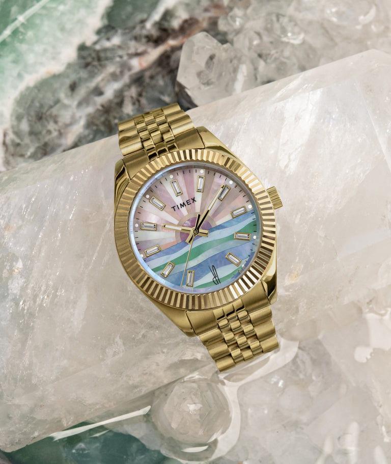 Find bliss in new beginnings with the Timex Legacy x Jacquie Aiche Sunrise
