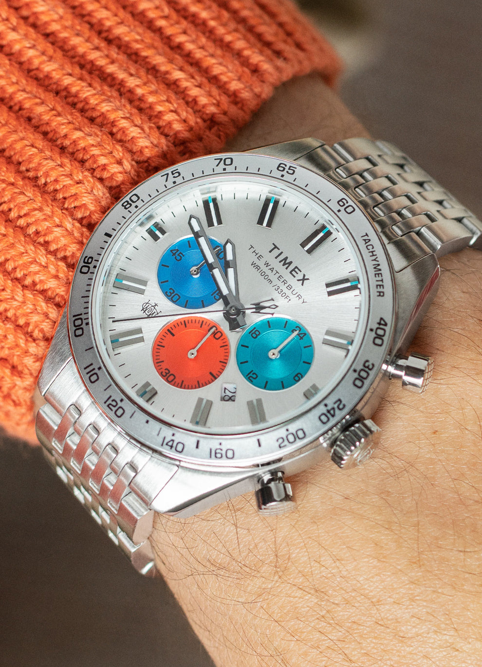 TW2V42400VQ Waterbury Chronograph 41mm Stainless Steel Bracelet Watch lifestyle 2 image