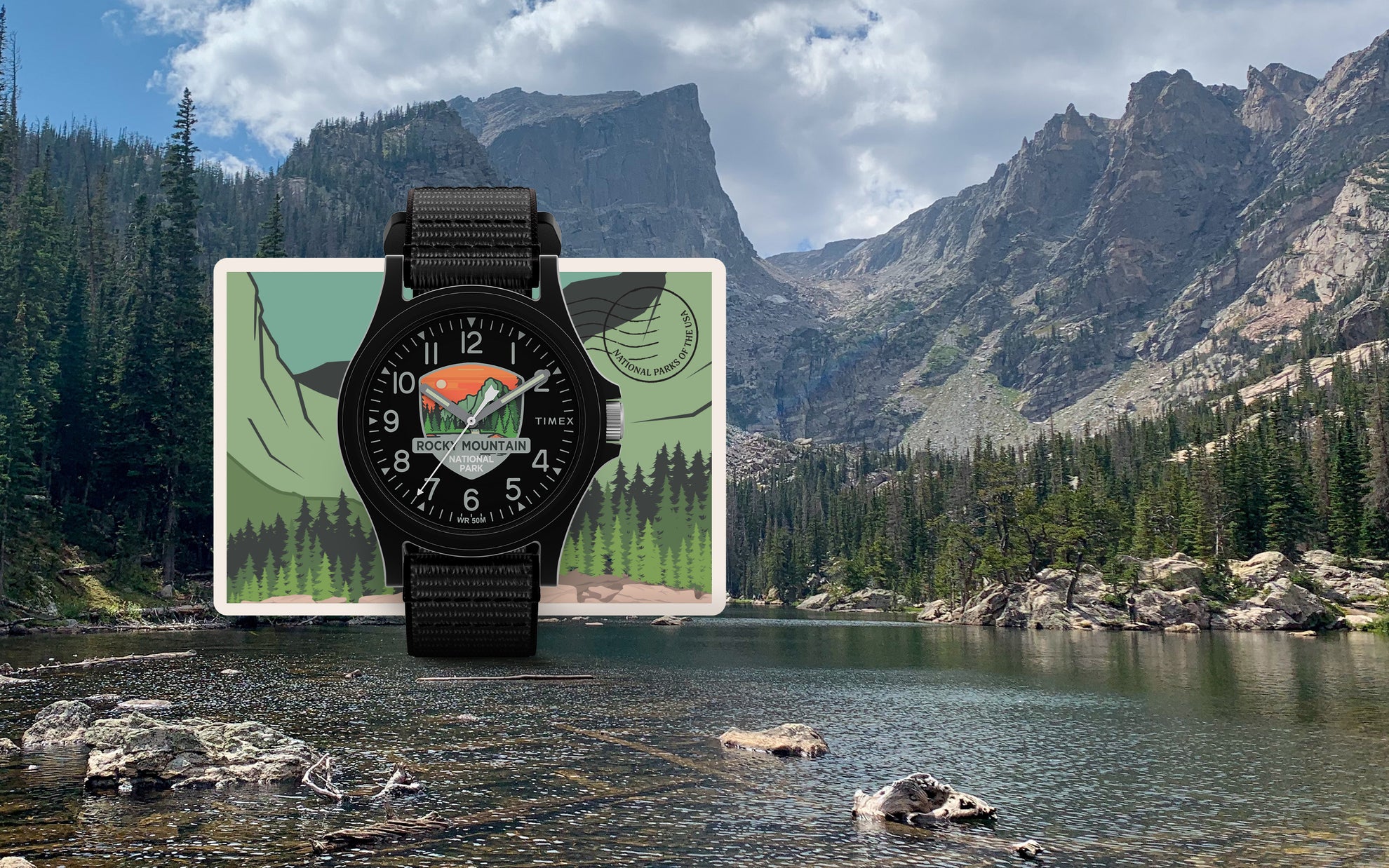 TW2Y32200 - Timex Rocky Mountain National Park 40mm Fabric Strap Watch