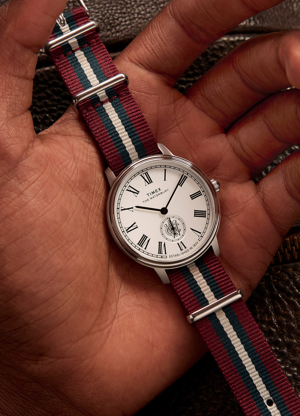 Waterbury Metropolitan Sub-Second 39mm Fabric Strap Watch Collab Additional Image
