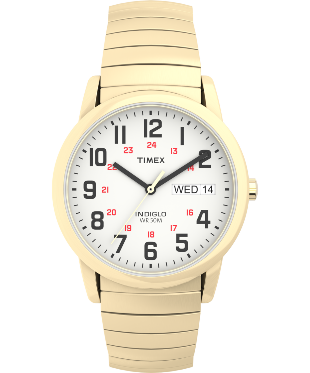 Easy Reader Day Date 35mm Expansion Band Watch - T20471 | Timex US Easy Reader Day Date 35mm Expansion Band Watch - T20471 | Timex US