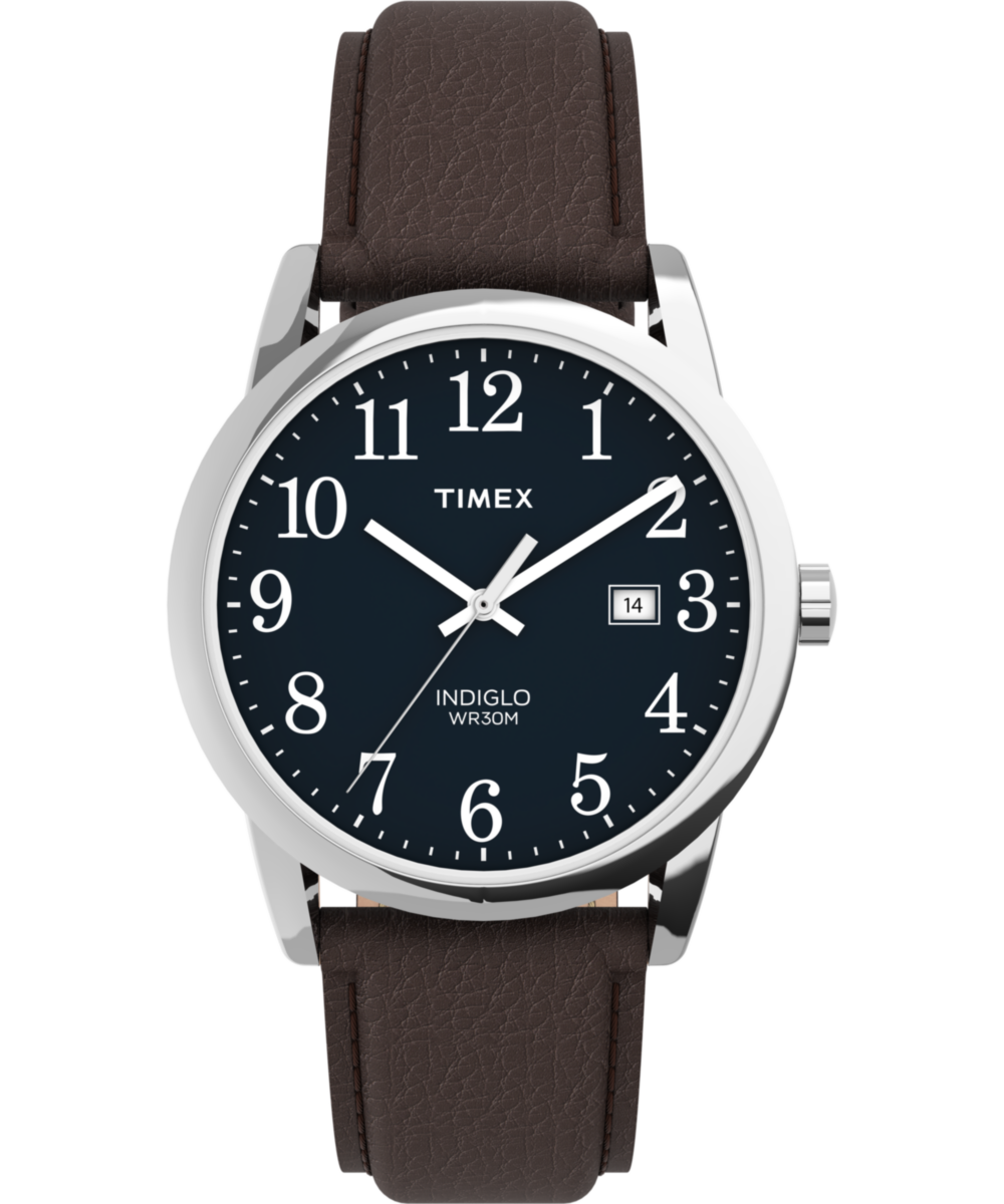 Easy Reader 38mm Leather Strap Watch - TW2P75900 | Timex US Easy Reader 38mm Leather Strap Watch - TW2P75900 | Timex US