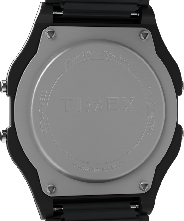 TW2R67000 Timex T80 34mm Stainless Steel Expansion Band Watch Caseback Image