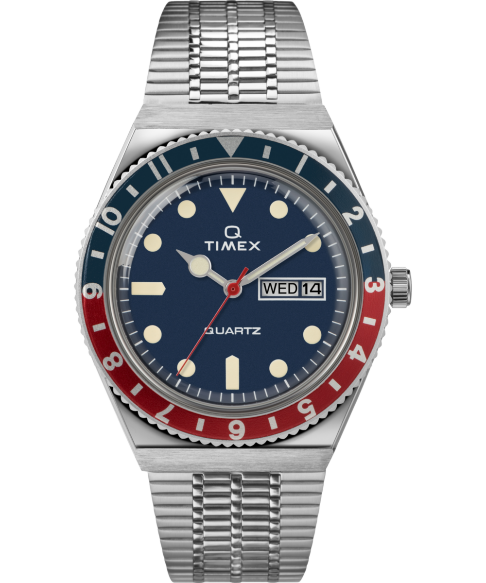 Q Timex Reissue 38mm Stainless Steel Bracelet Watch - TW2T80700