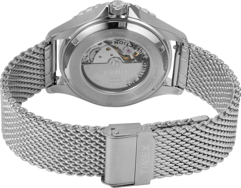 TW2U38200 Navi XL Automatic 41mm Stainless Steel Mesh Band Watch Caseback Image
