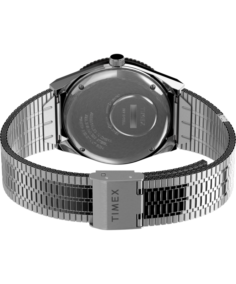 TW2U61700 Q Timex Reissue 38mm Stainless Steel Bracelet Watch Caseback with Attachment Image