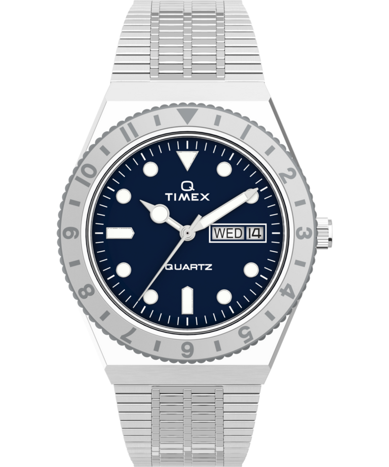 TW2U95500 Q Timex 36mm Stainless Steel Bracelet Watch Primary Image