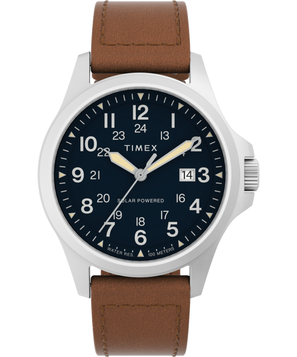 Expedition Field Post Solar 41mm Eco-Friendly Leather Strap Watch -  TW2V03600 | Timex US