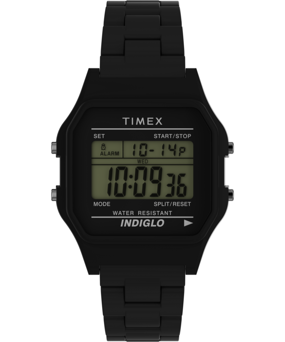 Timex 80 36mm Glossy Black Resin Bracelet Watch - TW2V20000 | Timex US