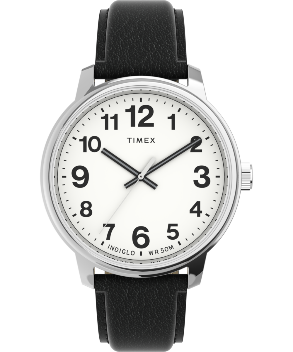時計 CEEKAY Easy Reader Bold 43mm Leather Strap Watch - TW2V21200 | Timex US