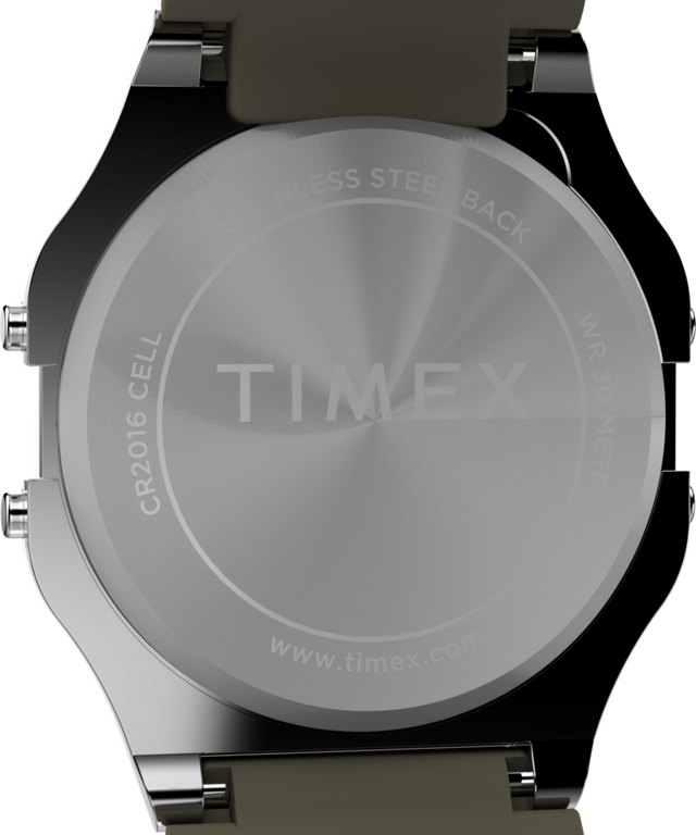 TW2V41100 Timex T80 34mm Resin Strap Watch Caseback Image