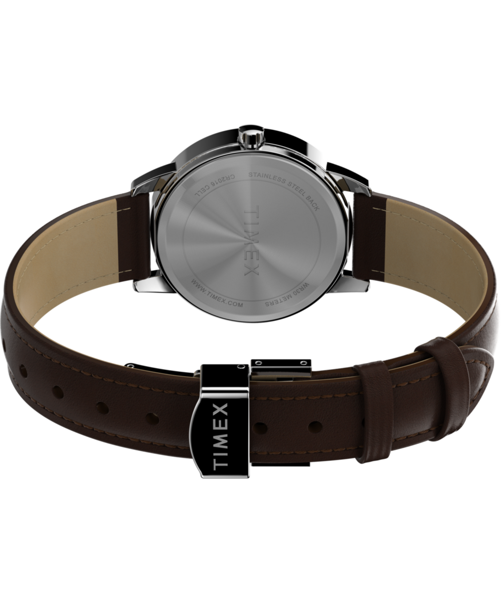 TW2V69000 Easy Reader® 30mm One-Time Adjustable Leather Strap Watch Caseback with Attachment Image