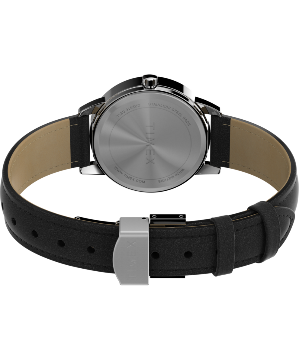 TW2V69100 Easy Reader® 30mm One-Time Adjustable Leather Strap Watch Caseback with Attachment Image