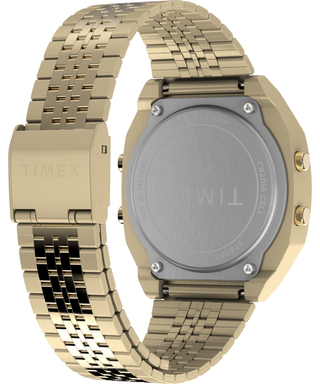 TW2V74300 Timex T80 Steel 36mm Stainless Steel Bracelet Watch Caseback with Attachment Image