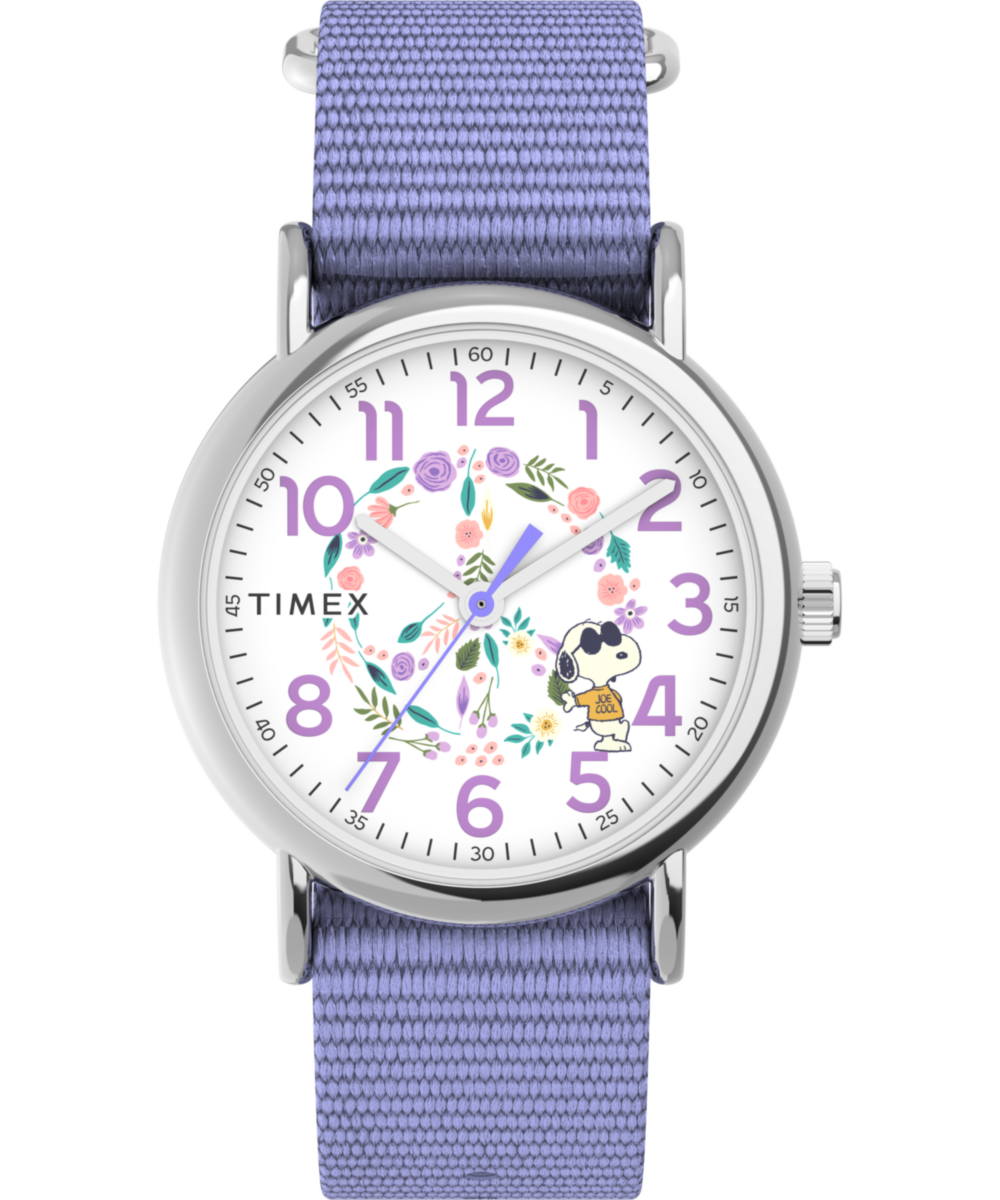 Timex Weekender x Peanuts In Bloom 38mm Fabric Strap Watch TW2V77900 Timex US