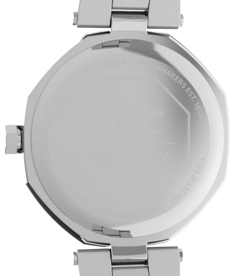 TW2V83200 Timex UFC Jewel 36mm Stainless Steel Bracelet Watch Caseback Image