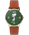 TW2V88800 Timex Marlin® Hand-Wound x Snoopy Tennis 34mm Leather Strap Watch Primary Image
