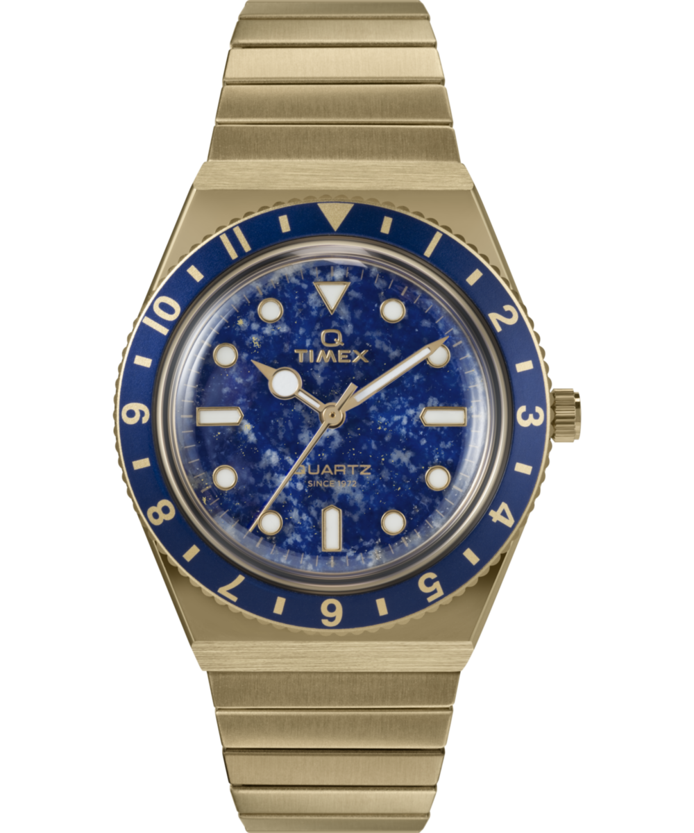 Q Timex® 36mm Stainless Steel Expansion Band Watch