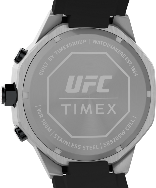 TW2V99300 Timex UFC King 45mm Silicone Strap Watch Caseback Image