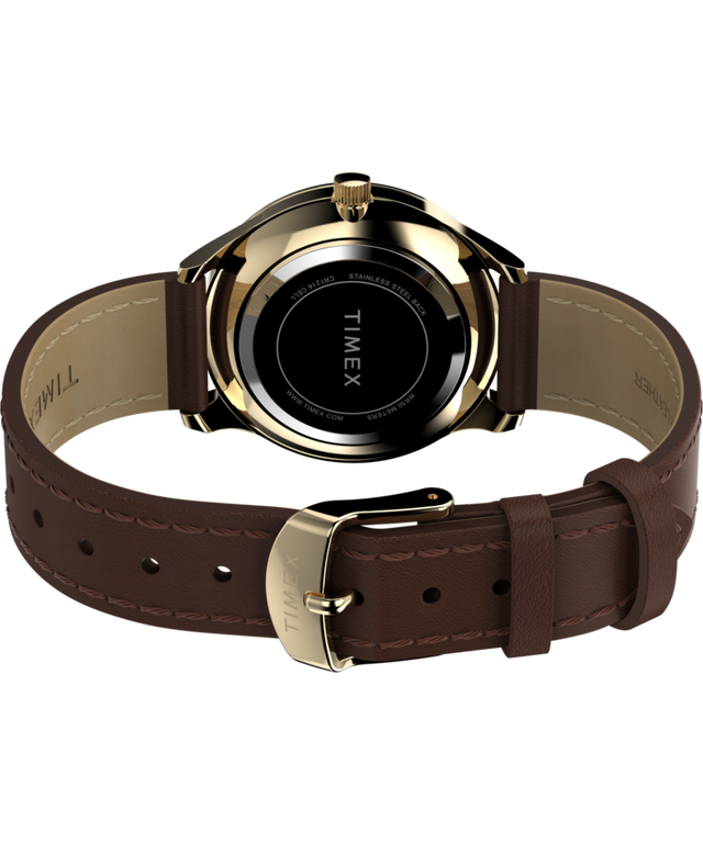 TW2W15700 Modern Easy Reader 32mm Leather Strap Watch Caseback with Attachment Image