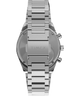 TW2W33700 Q Timex Falcon Eye Chronograph 40mm Stainless Steel Bracelet Watch Strap Image