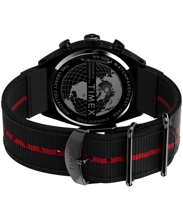 TW2W50200 Timex Legacy Tonneau 42mm Fabric Strap Watch Caseback with Attachment Image
