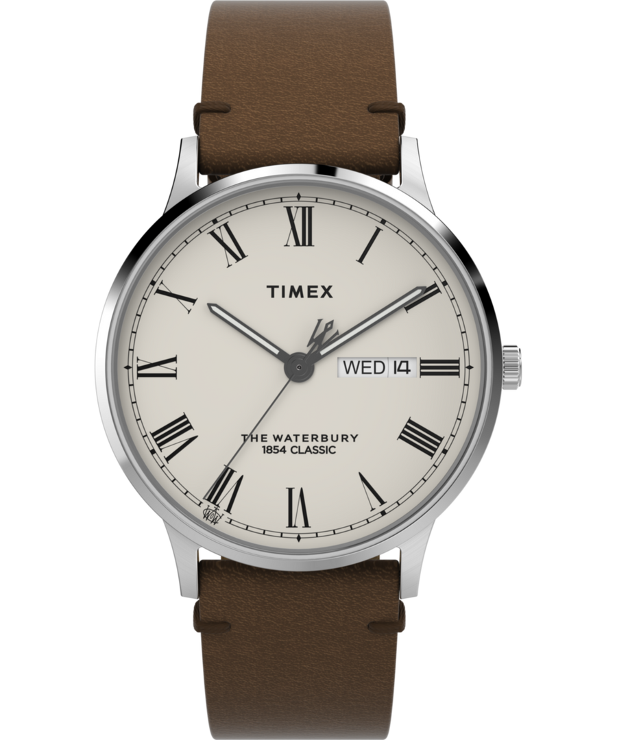 TW2W50600 Waterbury Classic 40mm Leather Strap Watch Primary Image