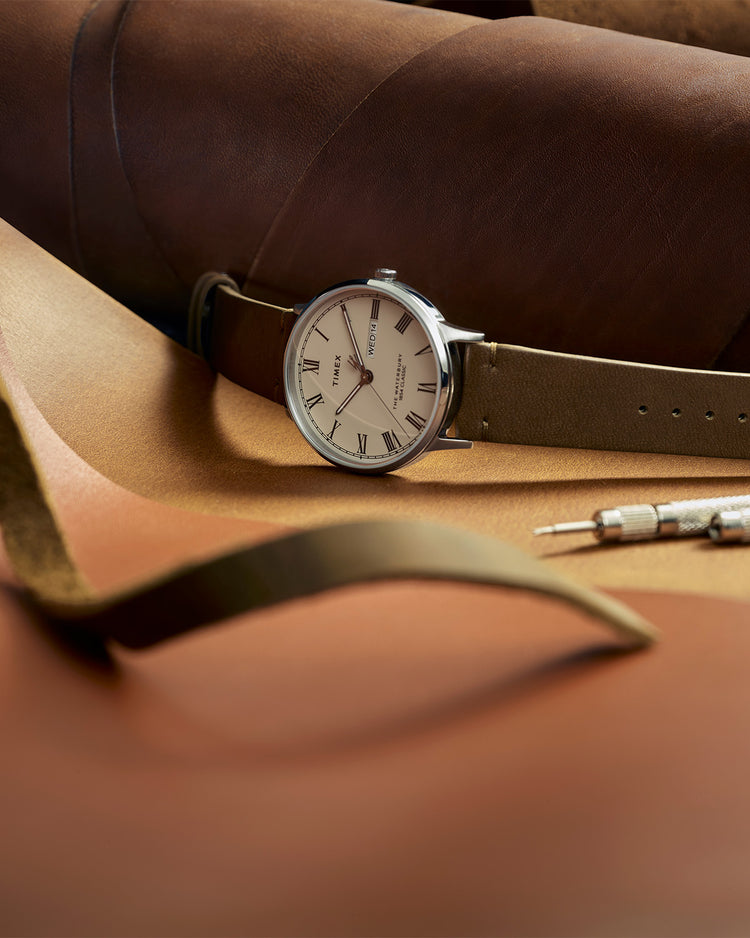 Waterbury Classic Leather Strap Watch