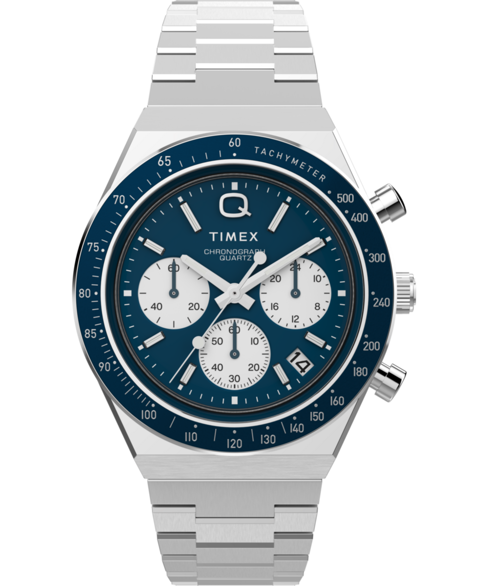 TIMEX Q クォーツ ブラックダイヤル ステンレスバンド TIMEX Q クォーツ ブラックダイヤル ステンレスバンド TIMEX Q