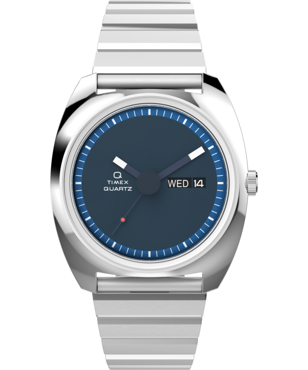 Q Timex 1975 Enigma Reissue 37mm Stainless Steel Bracelet Watch