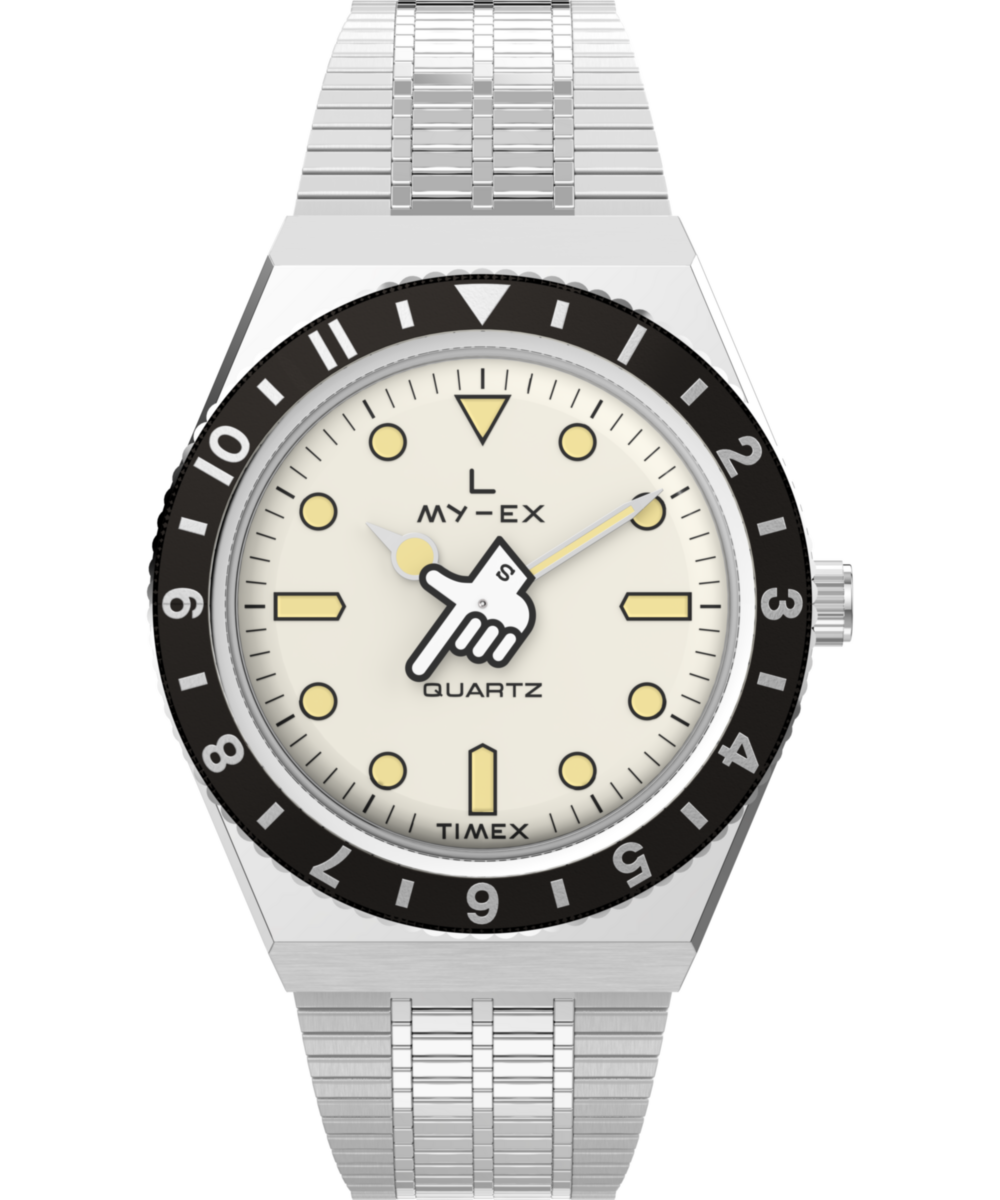 NOS w Box 70s TIMEX electric 手巻き時計 Timex x seconde/seconde/ Loser 38mm Stainless Steel Bracelet Watch