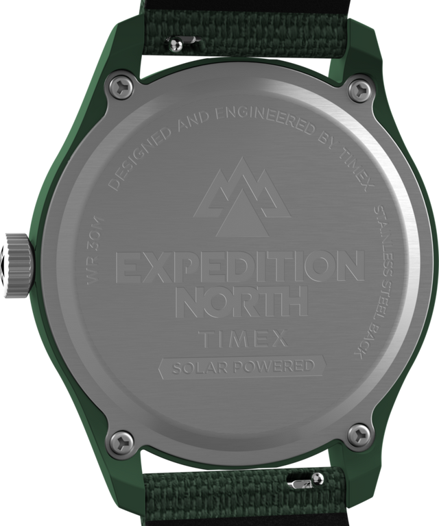 TW2W71000 Expedition Traprock Solar 40mm Eco-friendly Strap Watch Caseback Image