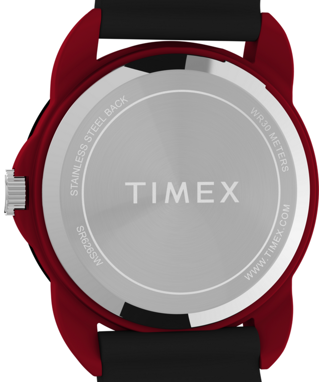 TW2W91900 TIMEX TIME MACHINES® 30mm Silicone Strap Watch Caseback Image