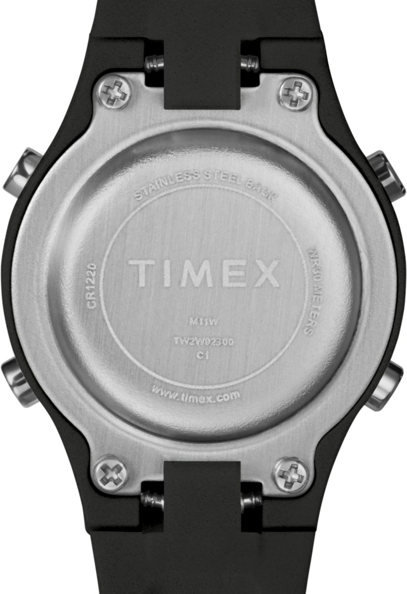 TW2W92300 TIMEX TIME MACHINES® 27mm Resin Strap Watch  Caseback Image