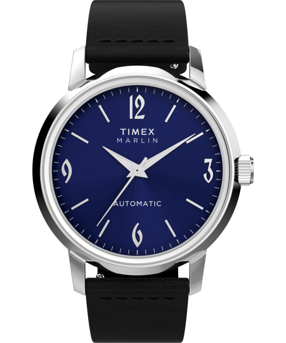 TIMEX マーリン　40mm 自動巻き 腕時計 ネイビー Marlin® Automatic 40mm Leather Strap Watch - TW2W93100 | Timex US
