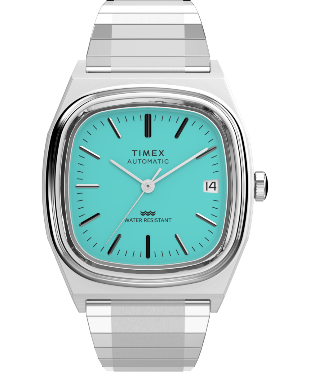 Timex® Automatic 1983 E Line 34mm Stainless Steel Expansion Band