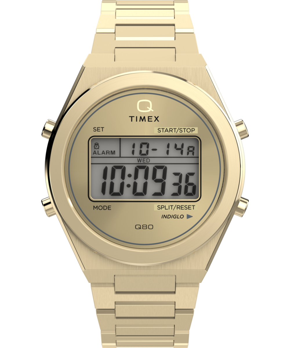 Q Timex® Q80 Continental 39mm Stainless Steel Bracelet Watch