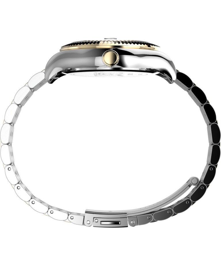 TW2Y11100 Timex x Peanuts® Timex Legacy Bowtie 34mm Stainless Steel Bracelet Watch Profile Image