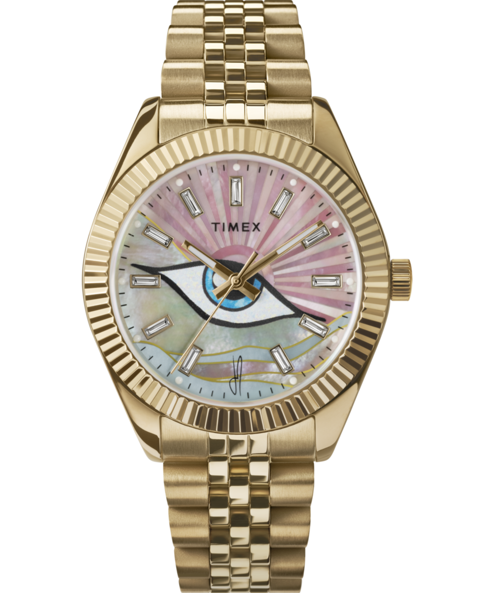Timex x Jacquie Aiche Guiding Light 36mm Stainless Steel Bracelet