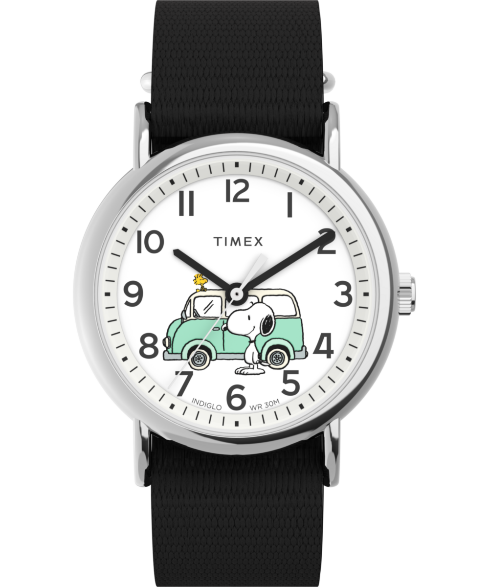 とめーと　TIMEX ミリタリーウォッチ 38mm クォーツ 稼働品 Peanuts® x Timex Van 38mm Fabric Strap Watch - TW2Y11800 | Timex US