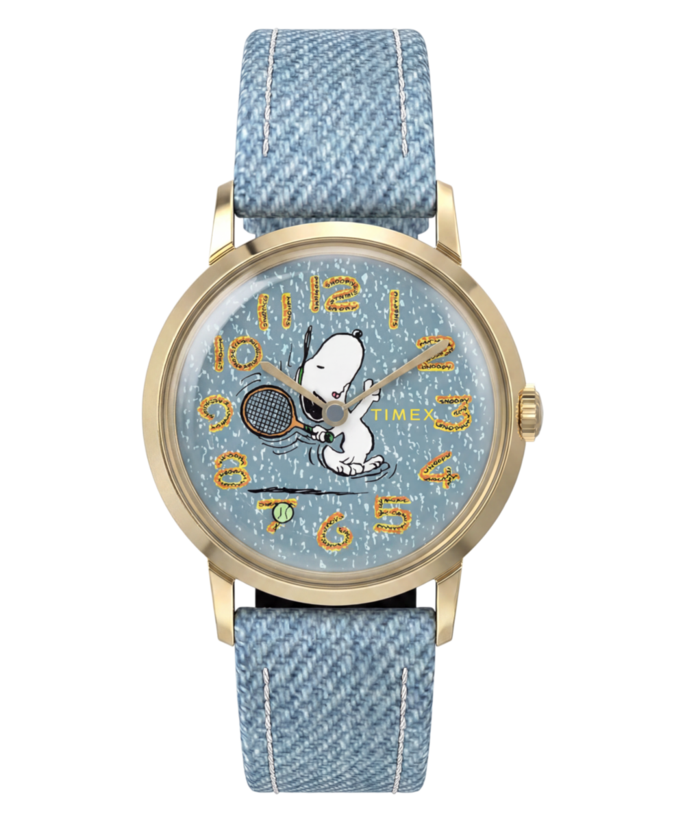 Peanuts® x Timex Marlin® 1965 Reissue Inspired Snoopy Tennis 34mm