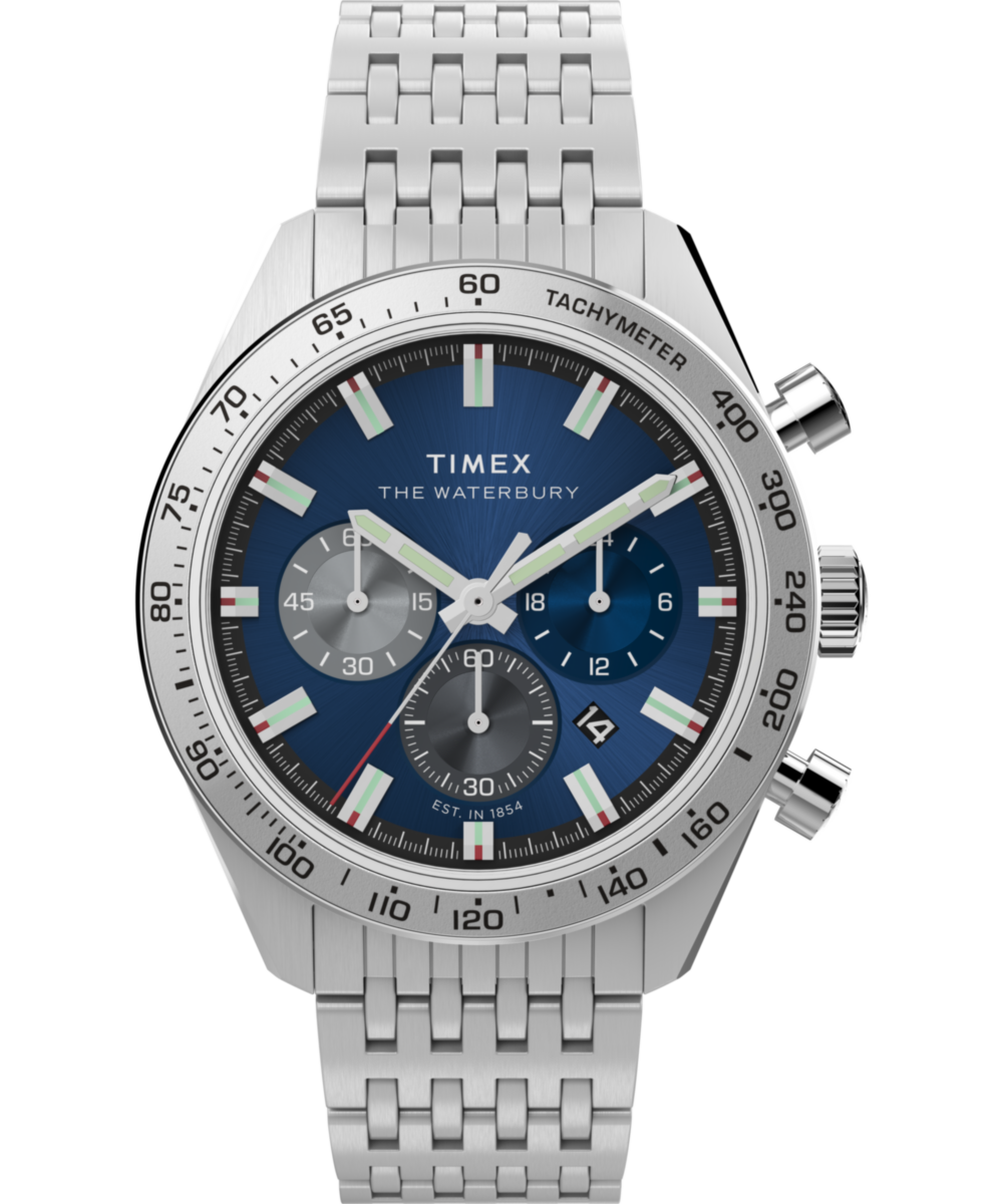 【国内即納】TIMEX Waterbury TW2Y18500 ユニセックス 腕時計 Waterbury Traditional Chronograph 41mm Stainless Steel