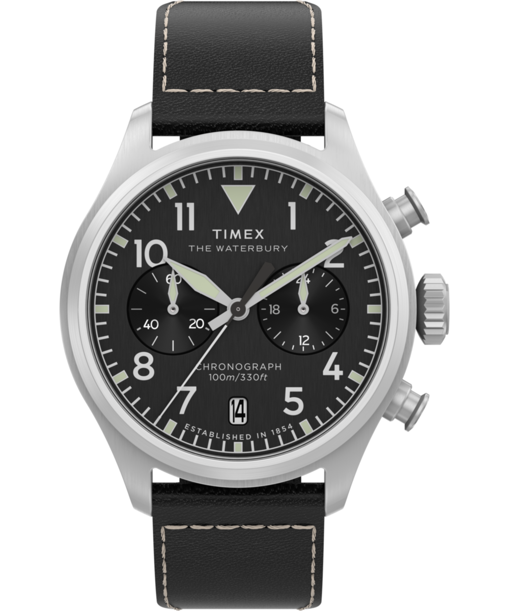 Waterbury Ace Chronograph 41mm Leather Strap Watch - TW2Y19000