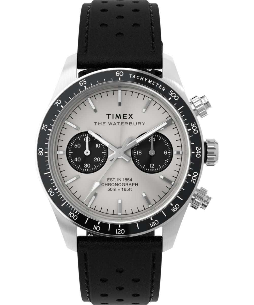 S*i様 TIMEX Waterbury クロノグラフ Waterbury Heritage Chronograph 39mm Leather Strap Watch