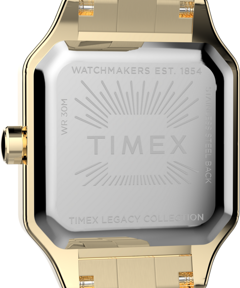 TW2Y23700 Addison 23mm Stainless Steel Bracelet Watch Caseback Image