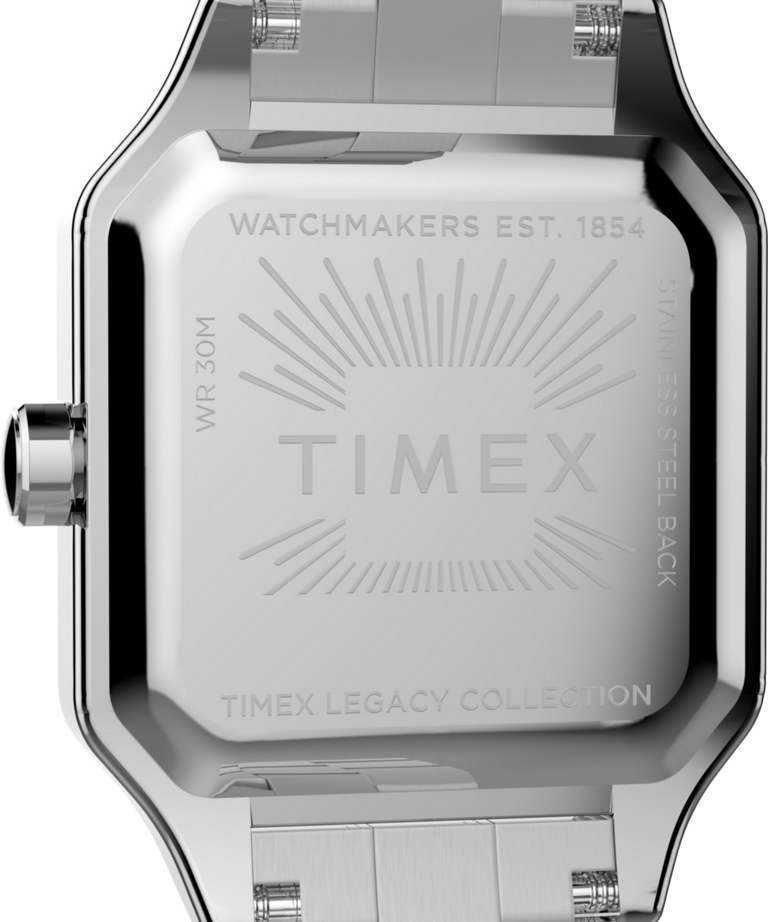 TW2Y23800 Addison 23mm Stainless Steel Bracelet Watch Caseback Image