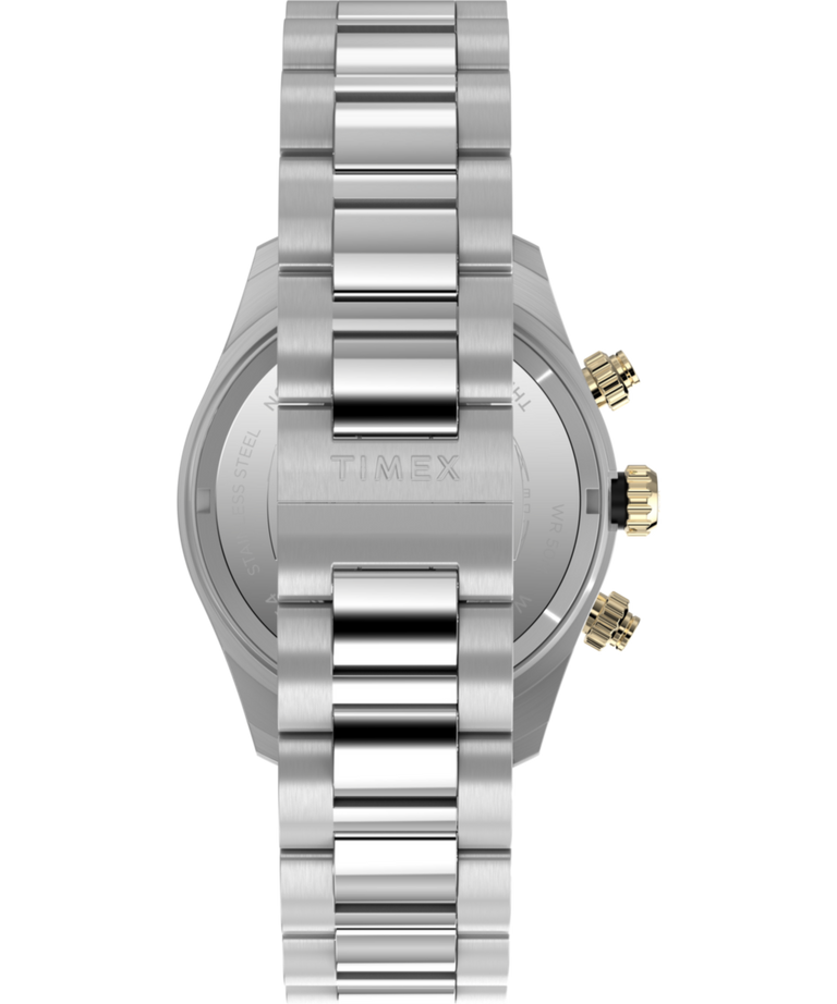 TW2Y24000 Waterbury Heritage Chronograph 39mm Stainless Steel Bracelet Watch   Strap Image