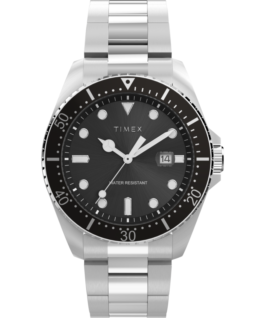 TW2Y28700 Timex Diver Inspired 42mm Stainless Steel Bracelet Watch Primary Image