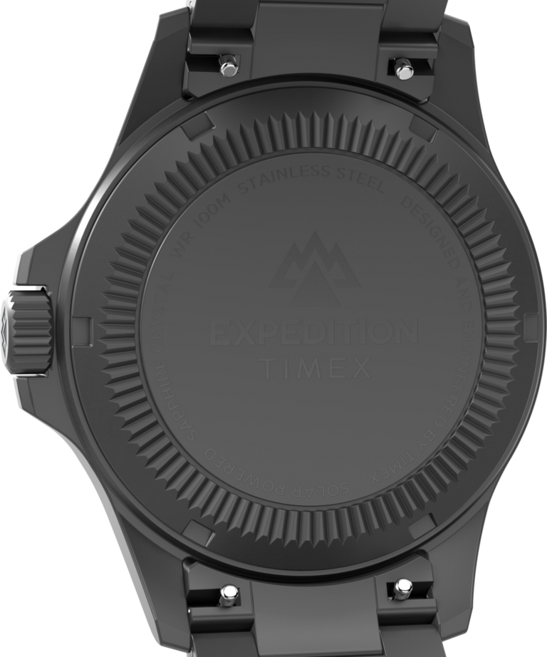 TW2Y30100 Expedition® Field Solar 41mm Stainless Steel Bracelet Watch Caseback Image