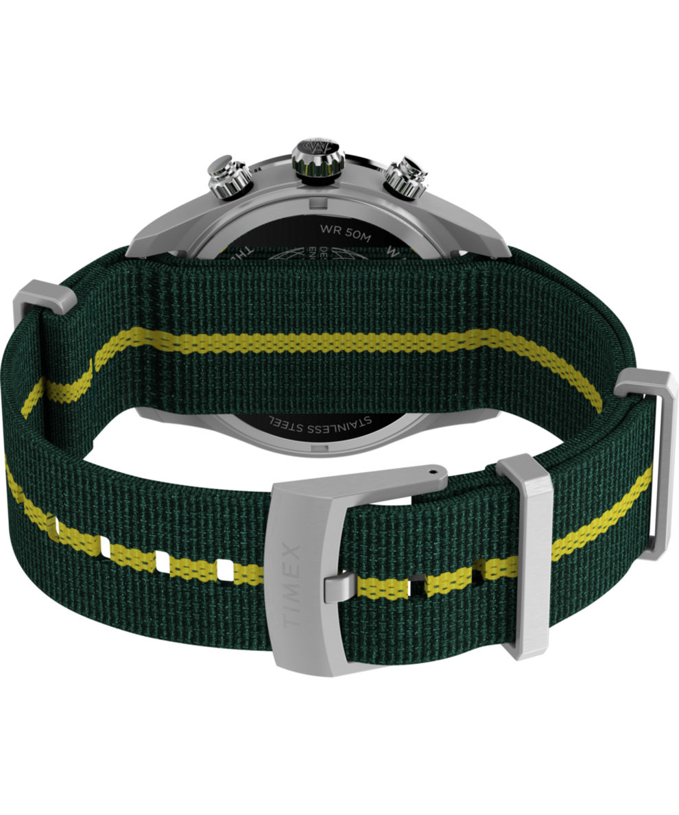 TW2Y35600 Waterbury Heritage Chronograph 39mm Fabric Strap Watch Caseback with Attachment Image